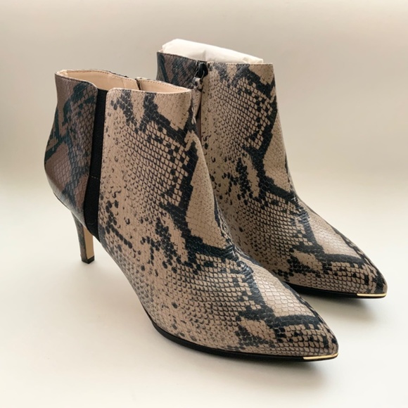 Cole Haan Grand Ambition Arietta Snake Print Bootie Leather Pointed Toe Boot 9.5 - Picture 7 of 11